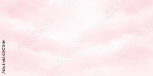 Soft Pink Pastel Watercolor Wash Background with Cloudy Texture and Flowing Paint Effect, Delicate Hand Painted Splashes and Gentle Gradient for Elegant Minimal Design.