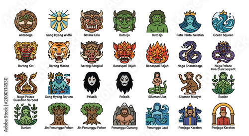 Zodiac signs and astrology symbols.