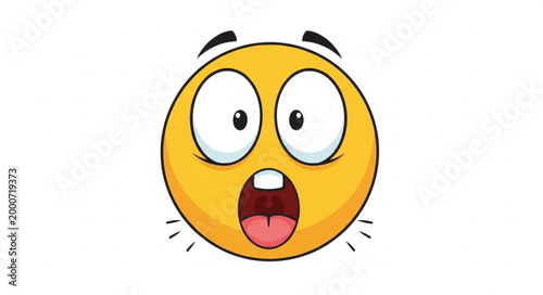 Shocked Emoji Face Expression.