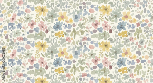 Pastel petals print with tiny floral motifs
