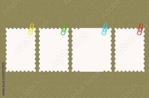Top view, Pattern stamp brushes stroke paper of paint white colour isolated grunge brown background for design stock photo. vector multicolor paint, ink brush stroke, texture, illustration
