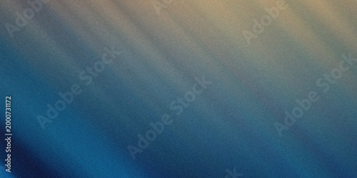 Fotografia Abstract blue gradient background with subtle yellow light and granular texture, creating smooth color transition