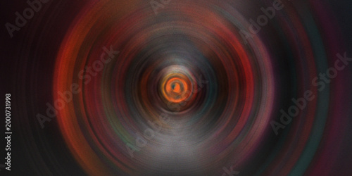 Foto Abstract circular motion blur background with vibrant colors, creating a dynamic and modern visual effect