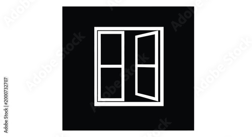 Open Window Icon: A minimalist icon presents an open window, embodying notions of opportunity, transparency, and fresh perspectives.