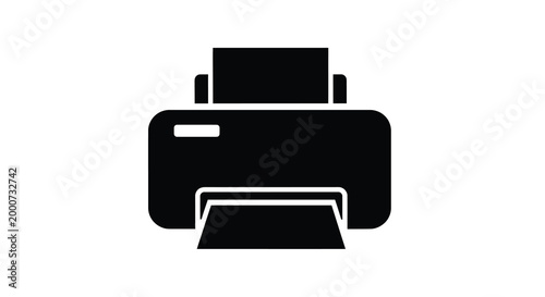 Modern Printer: A sleek, minimalistic monochrome image of a contemporary printer, embodying modern office technology and the efficiency of printing documents.