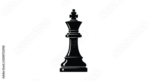 Royal Decree: An isolated rendering of the majestic chess king, symbol of power and strategic command, set against an elegant background.