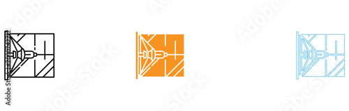 Modern geometric abstract 3d wireframe cubes isolated on transparent background, Vector