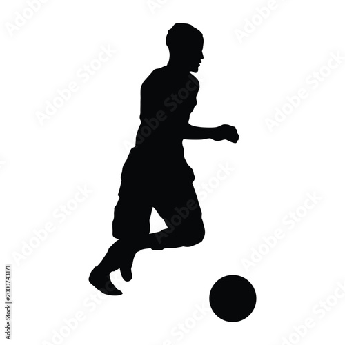 football player silhouette, vector illustration design.