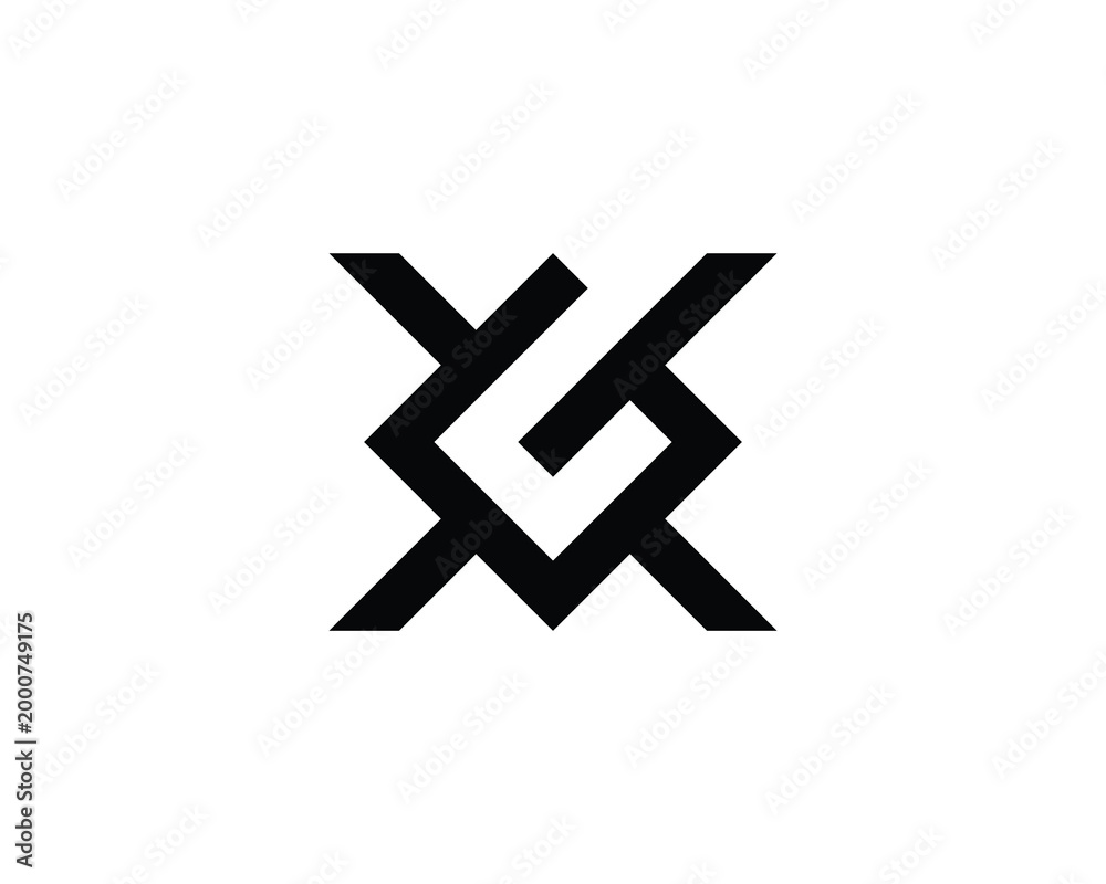 Fototapeta premium GX XG Logo Design