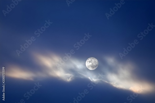 Moonlight Cloudy Night Sky Background