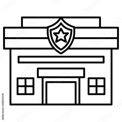 building vector sketch icon