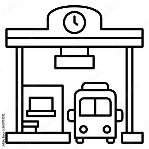 building vector sketch icon