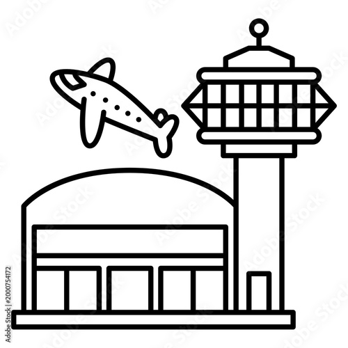 building vector sketch icon