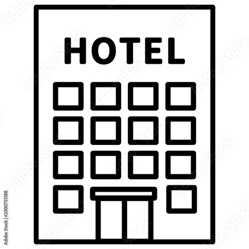 building vector sketch icon
