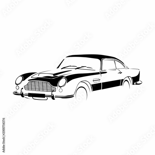 image of the famous legendary car from the side