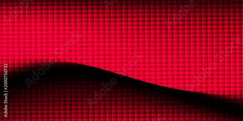 Abstract dark red gradient background with horizontal lines and a smooth fluid shadow effect. Modern digital technology backdro
