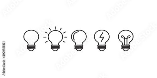 Illuminating Insights: A collection of light bulbs symbolizes the spark of ideas and the power of innovation, embodying the core of creativity.