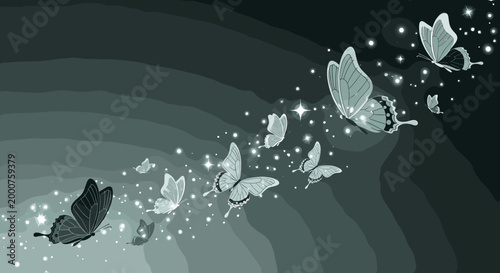 An elegant butterfly illustration evokes feelings of transformation and hope, ideal for marketing materials and adding a touch of grace to website des