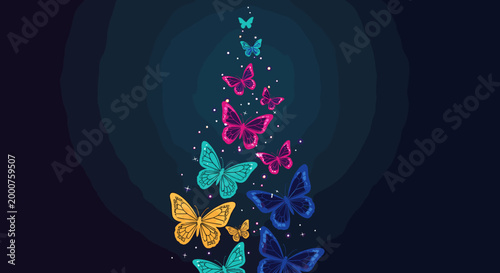 A smooth, dark blue gradient background evokes a sense of serenity and professionalism. Ideal for marketing materials, website design, or social media