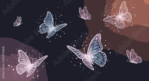 A close-up illustration of a butterfly wing evokes a sense of delicacy and transformation, perfect for elegant marketing materials or calming website 