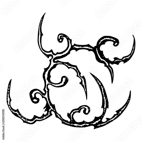 Neo Tribal Goth Tattoo Design