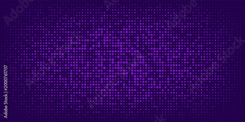 Abstract purple halftone dot pattern background with gradient effect. [This vector is suitable for web, presentation, advertising, poster, music cover, retro design and etc