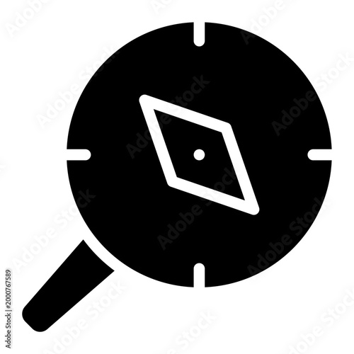 Autonomy glyph style vector illustration