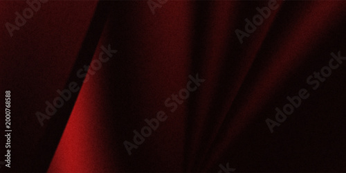 Red and black abstract smooth gradation background with grainy noise