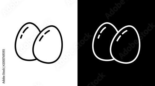 Egg White Icon Set Design