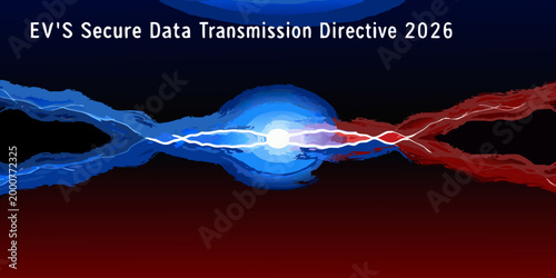 intersecting red and blue energy waves on gradient background high quality professional detailed modern elegant