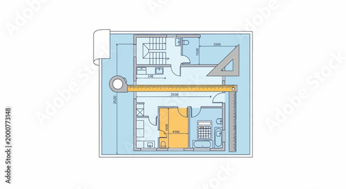 Architectural Floor Plan Design with Tools