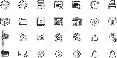 Foto Business workflow renewal analytics calendar document management approval notifi