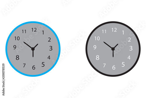Clock icon vector. symbol of time and schedule.