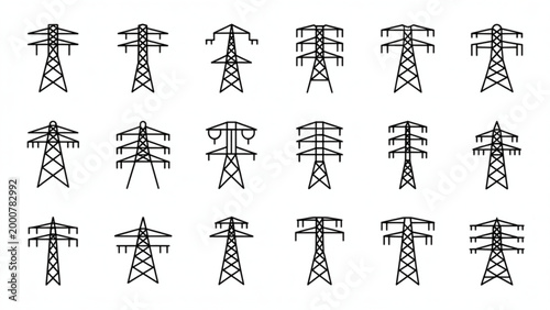 Flat design icons of people exercising and doing various activities in colorful style Vector