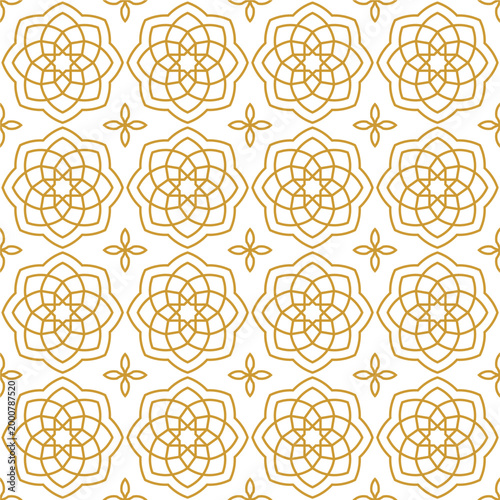 Seamless geometric floral pattern