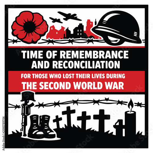Time of Remembrance and Reconciliation for World War II Victims Awareness Flyer