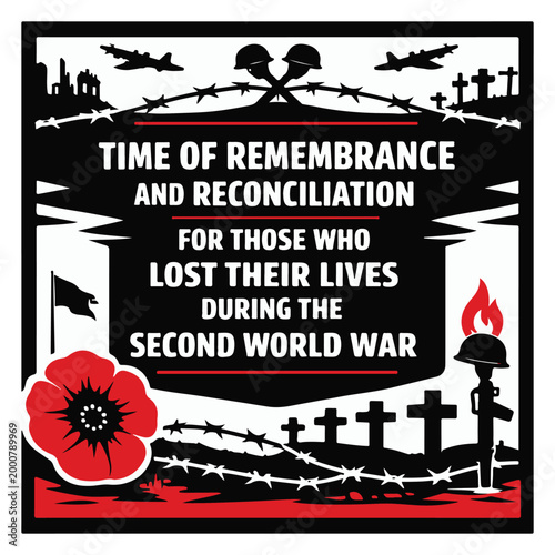 Time of Remembrance and Reconciliation for World War II Victims Awareness Flyer