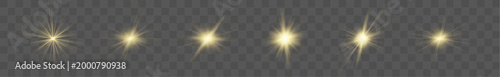 Photography Single glowing sun radiates elegant reflections and warm golden light