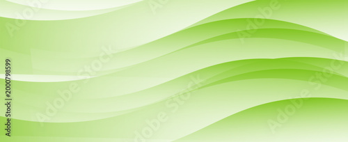 Abstract Green Waves Background with Soft Gradient for Graphic Design and Branding