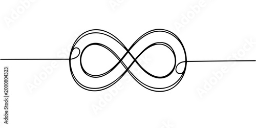 infinity symbol continuous one line drawing, continuous drawing of infinity with one line, Infinity sign mark one line art, Self draws infinity sign one line. Infinity eternity symbol in variations 