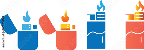 Tableau sur toile Gasoline lighter icon