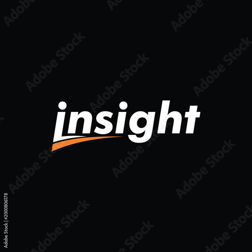 Simple wordmark insight logo design
