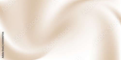 Smooth beige gradient background. Soft neutral liquid wallpaper. Universal nude color texture for banner, flyer, presentation. Abstract blurred backdrop cover. Vector illustration.