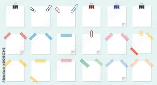 Sticky Notes and Paper Clips.