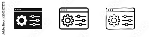 Software Settings and Browser Configuration Dashboard Icon