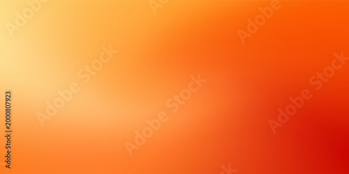 Warm orange yellow red gradient background. Autumn colored blurred wallpaper. Fall smooth gradation backdrop for banner, poster, leaflet, brochure, booklet. Vector abstract fiery template overlay