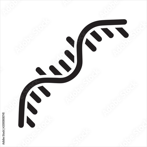 RNA black icon. Suitable for website, content design, poster, banner, or video editing needs