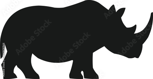 rhino vector illustration art