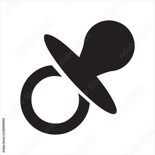 Silicon pacifier icon design template vector isolated