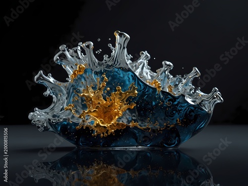 Murano Glass Water Ripple